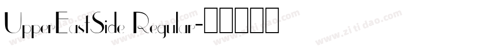 UpperEastSide Regular字体转换